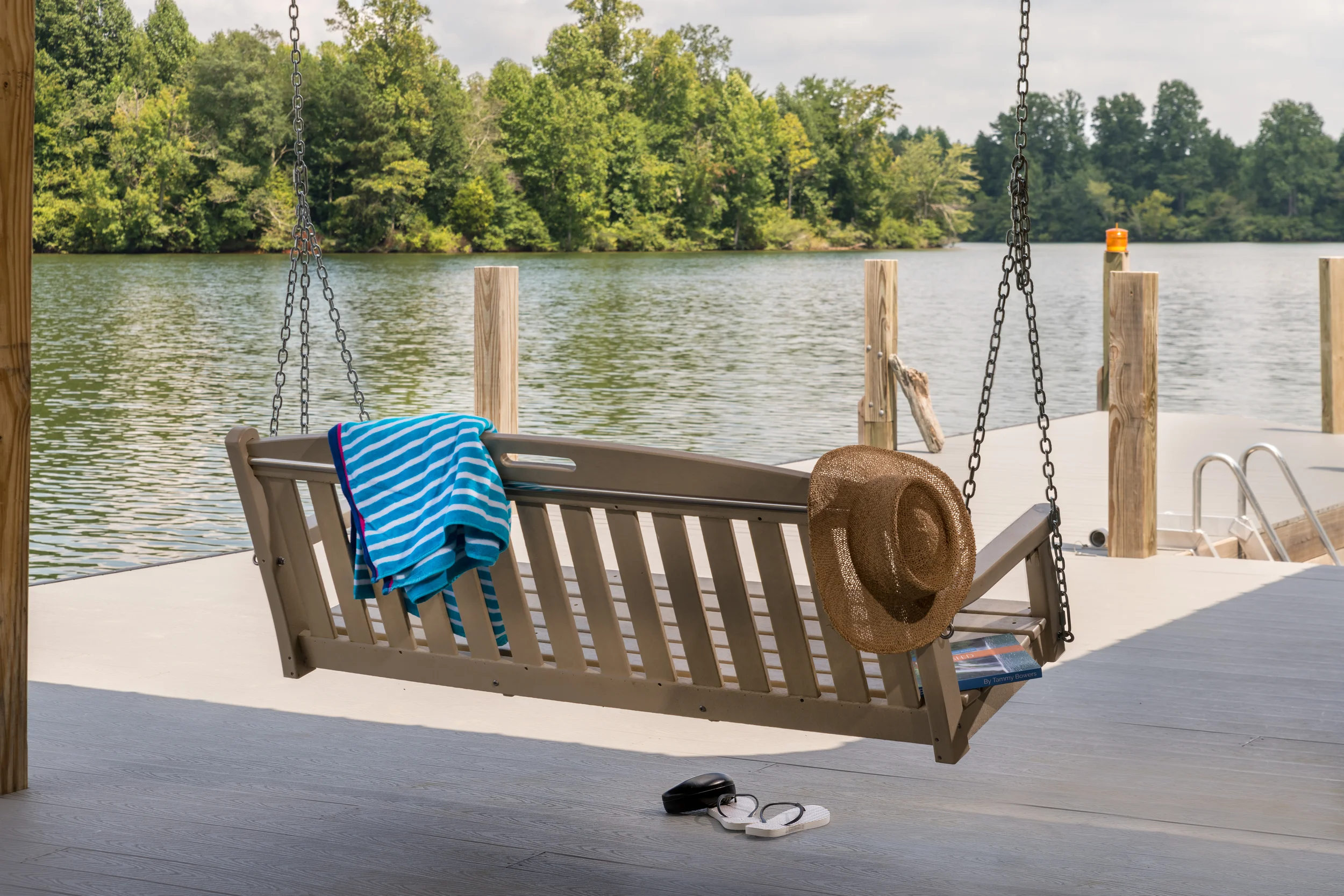 Dock swing bench in Soddy Daisy, Tennessee